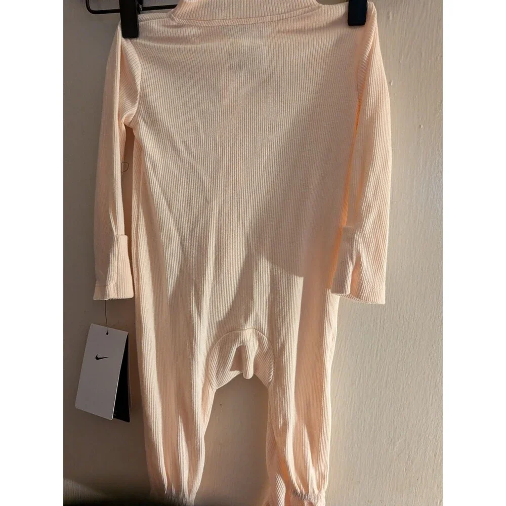 NWT NIKE Romper/Footed Outfit Baby Size 6 Months Guava Ice